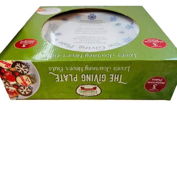 Christmas Beautiful The Giving Plate with Snowman and beautiful poem - Picture 4 of 5